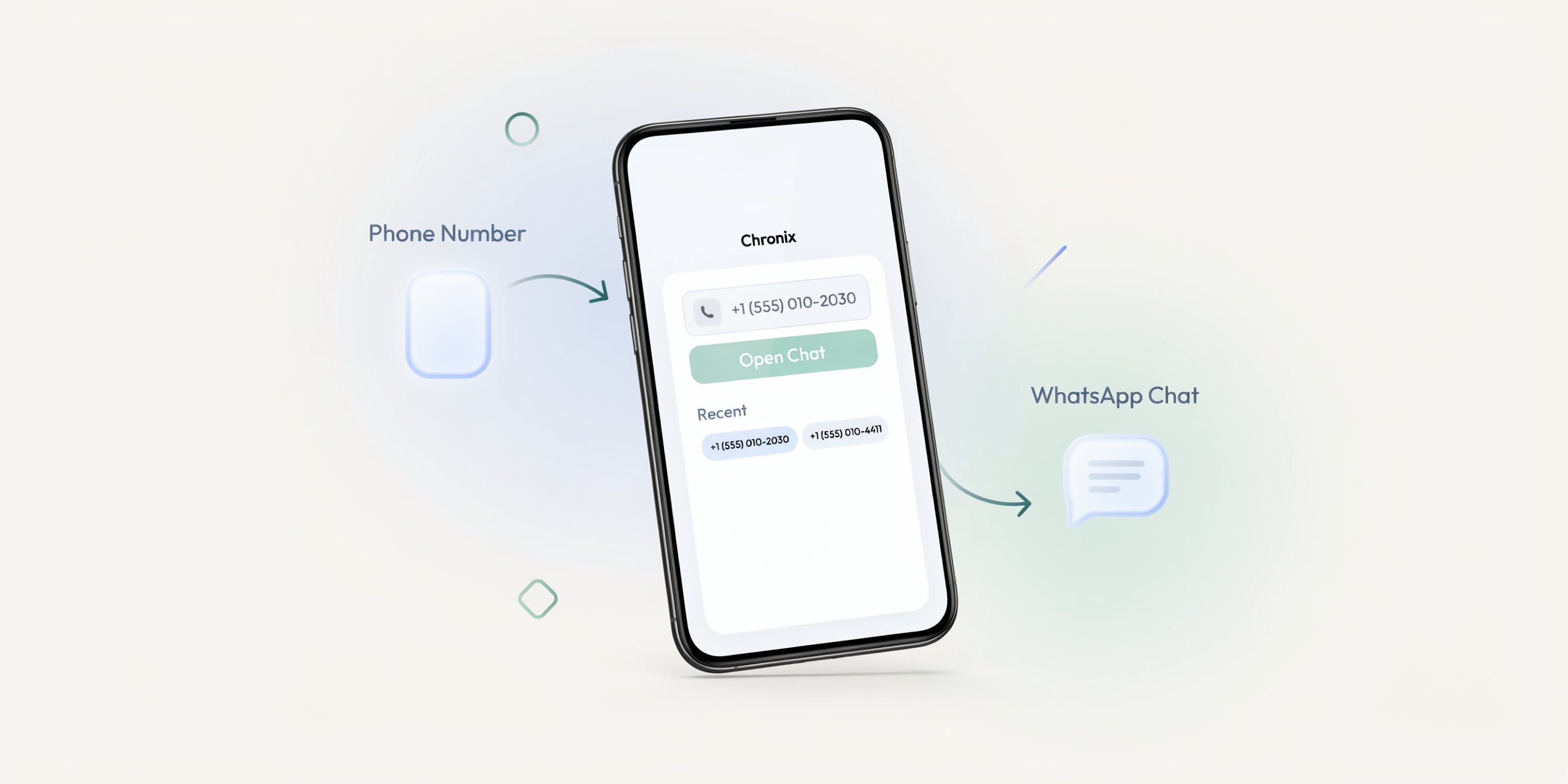 How to Open a WhatsApp Chat Directly from a Phone Number with Chronix