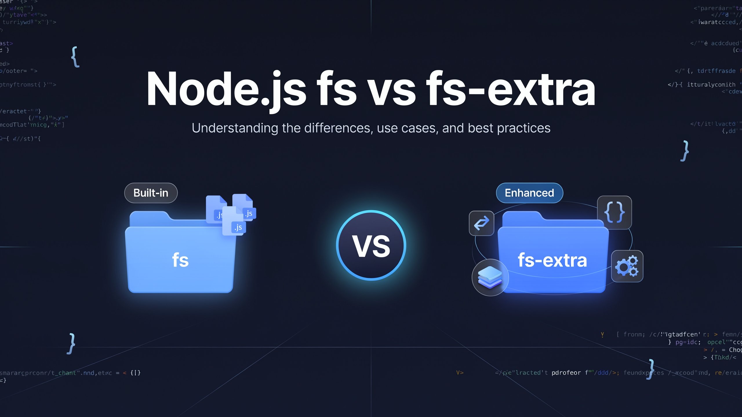 Node.js fs vs fs-extra: Differences, Examples & Best Practices