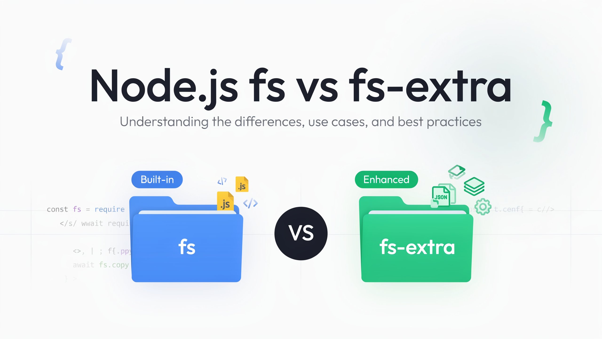 Node.js fs vs fs-extra: Differences, Examples & Best Practices